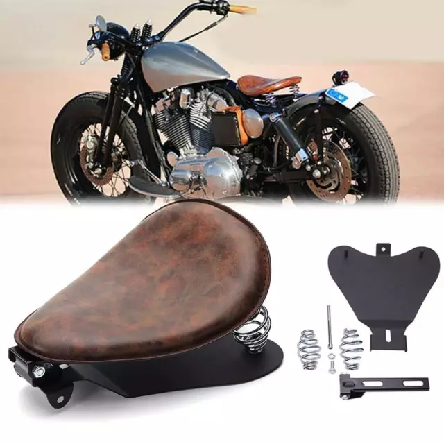 Kit base molla sedile singolo moto per Harley Sportster Bobber Chopper Yamaha