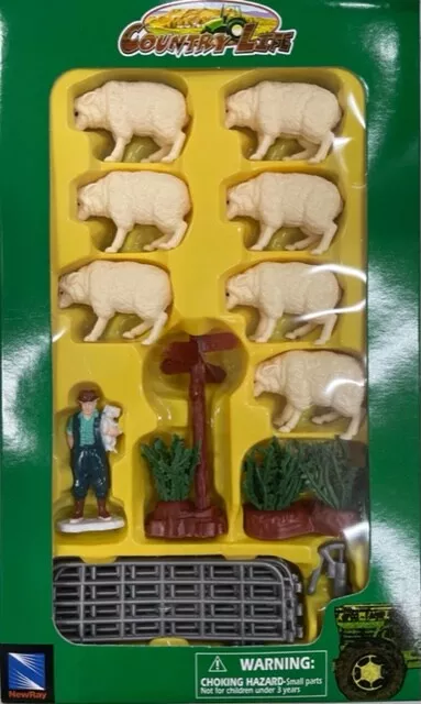 New Country Life Animal Farm accessories Set - Sheep (Wolly)