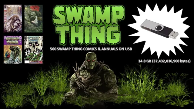 SWAMP THING - 560 RETRO COMICS  MAGS & ANNUALS  CBR & PDF Format ON USB