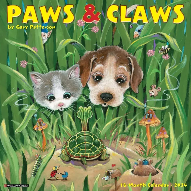 Zampe & Claws Da Gary Patterson - 2024 Calendario da Parete - Nuovo - 34835