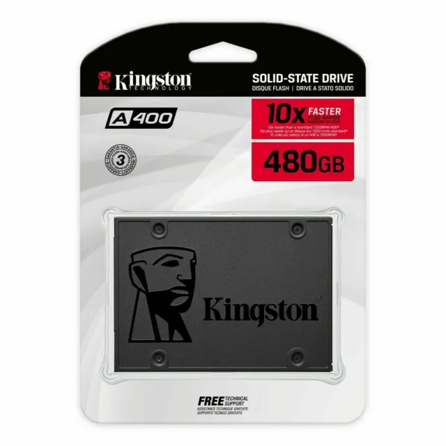 Kingston 480GB SSD SA400S37/480G A400 SATA 2.5" Solid State Drive New + Boxed