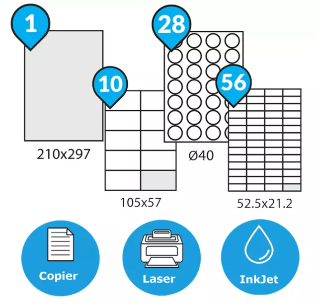 DECAdry Carta a tema A4 per Fotocopiatrici, Stampanti Laser e Inkjet, 90  g/m², Pergamena Classica (confezione 20 fogli) - Carta a Tema e Carta  Decorata