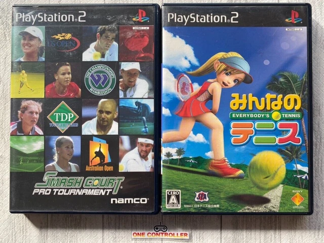 SONY PlayStation 2 PS2 Smash Court Pro Tournament & Minna No Tennis from Japan