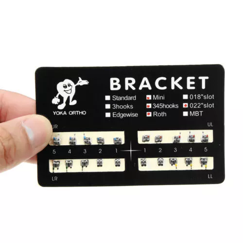 YOKA Dental Orthodontic Metal Brackets Braces Mini Roth MBT 022 018 slot 345 H 3