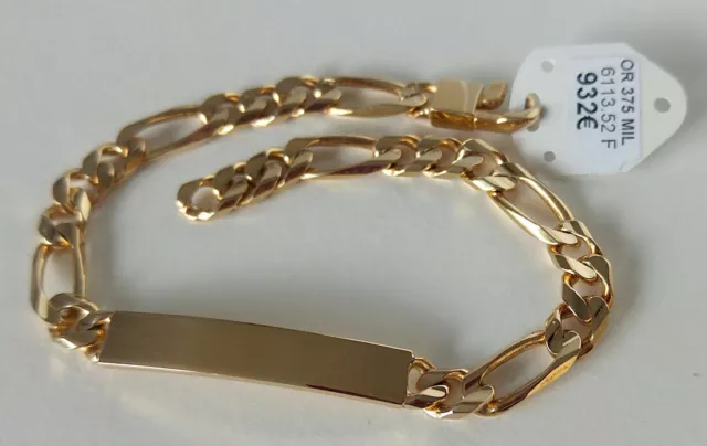 Bracelet femme Pyléa plaqué or - maille gourmette 18cm - le Loupp