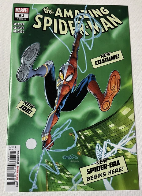 the AMAZING SPIDER-MAN 61 LGY862 MAY 2021 MCU Marvel Comic Book Gleason Delgado