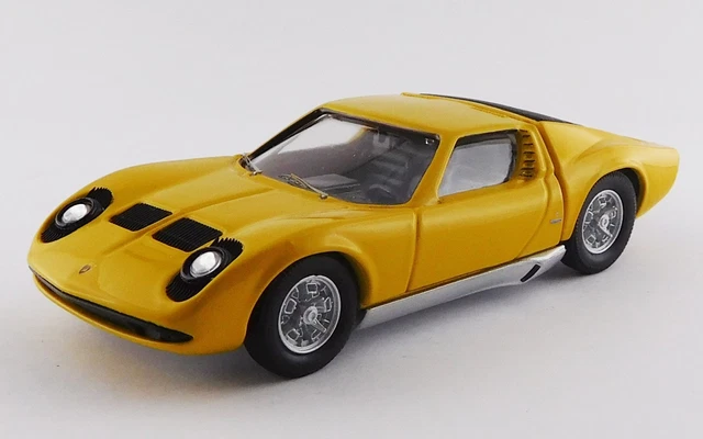 Miniature Rio 1/43 – Lamborghini Miura Roadster 1966 (Blanche, Portières Ouvrantes)