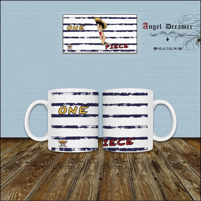 Mug One Piece Vogue Merry - La Grande Vague De Hokusai - Design Manga Japonais - 325ml Céramique Brillante