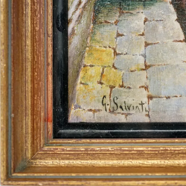 Dipinto olio su tavola Giovanni SALVIATI " Venezia " 3