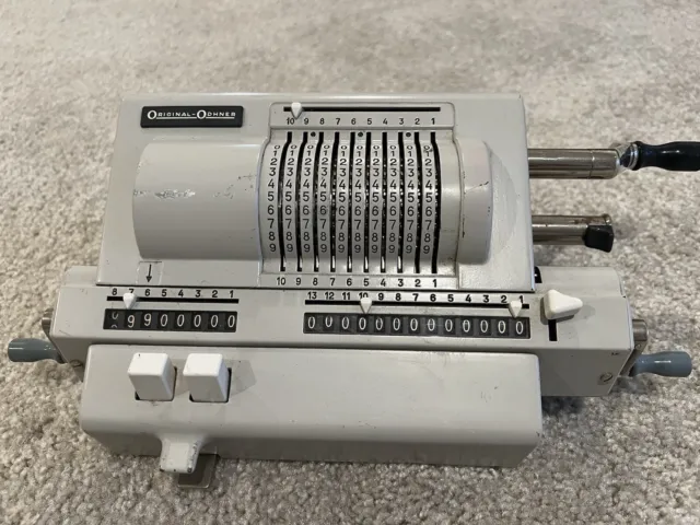 Vintage Arithmometer Odhner original Made In Sweden