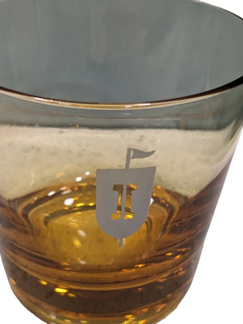 VTG Innisbrook Golf Resort Glasses Amber Lowball Whiskey Set of 3 + 1 No Logo
