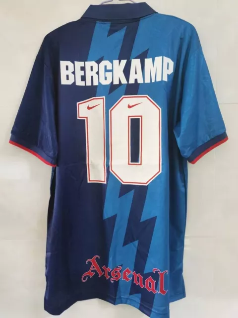 1995/96 Arsenal Away BERGKAMP #10 Retro Shirt