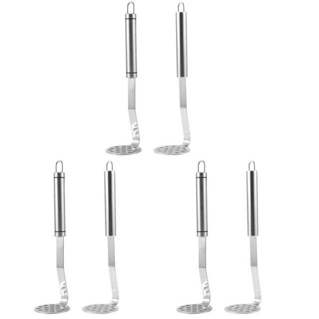 6 pz masher professionale schiacciapatate in acciaio inox per spremitura  patate