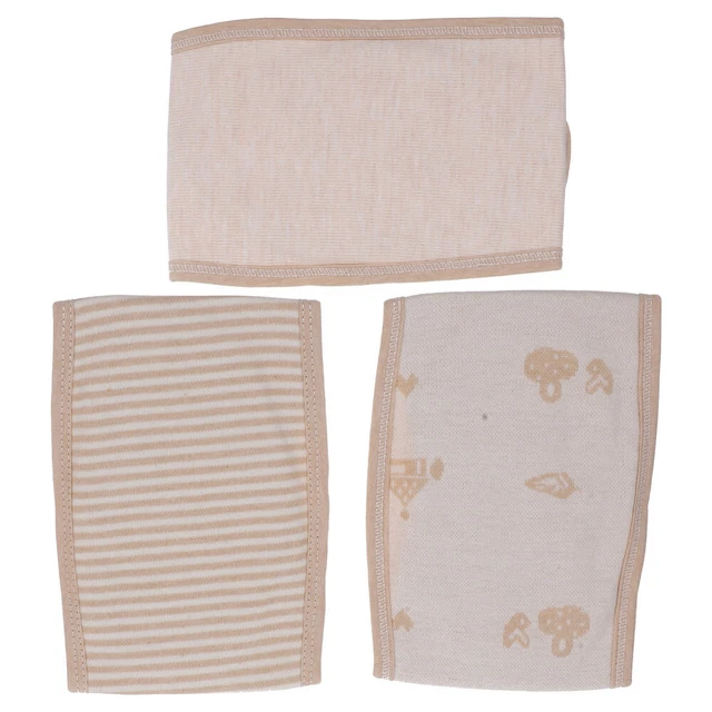 3 Pcs Newborn Navel Care Strap Colored Cotton Baby Child Newborn Belly Bands