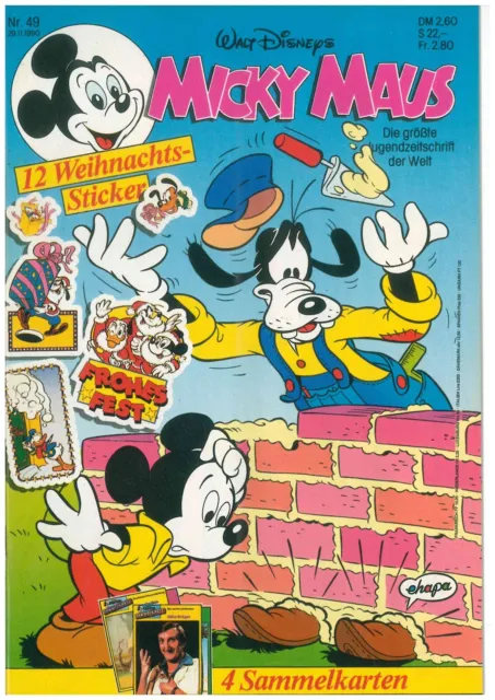 Micky Maus Heft Nr. 48-1990 mit Beilage ungelesen Z 0-1/1(( M102
