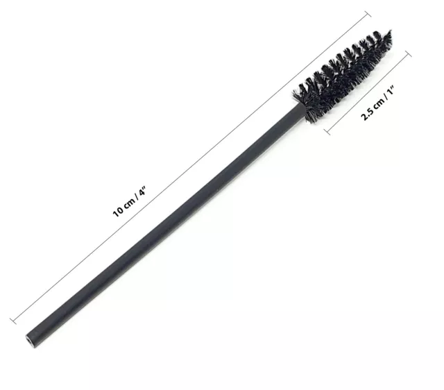 50 Einwegwimpern Mascara Bürsten Stäbe Rizinusöl Applikator Augenbrauenbürste 3