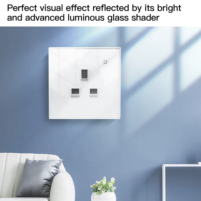 Prise Murale Smart Prise .etc 16A 3000W AC220V Wifi Blanc/Noir/Doré App
