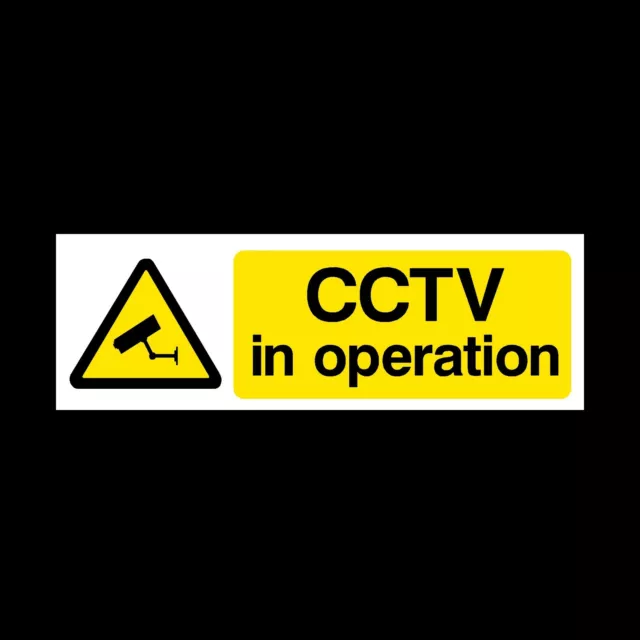 CCTV In Operation Window Stickers - Security, Surveillance, Monitoring (MISC2R)