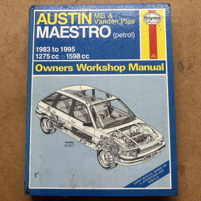 AUSTIN MG & VANDEN PLAS MAESTRO  Petrol 1983-1995 Haynes Workshop Manual #922