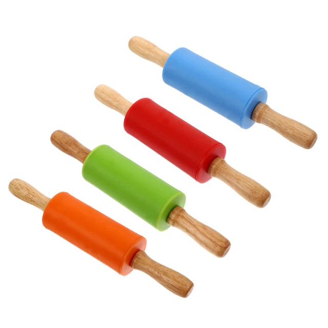 4 pz rulli per pasta in silicone per la casa pratico perno per rotolamento