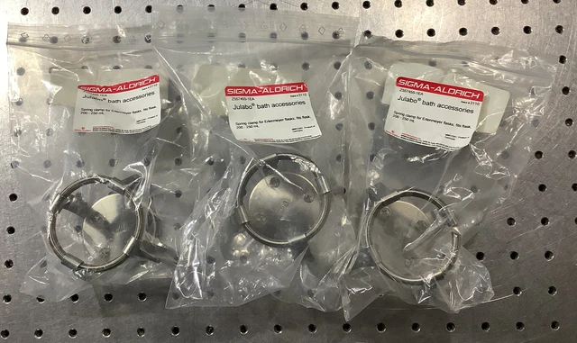 Lot of 3 Julabo Bath Spring Clamps For Erlenmeyer Flasks 200 - 250 ml  Sigma
