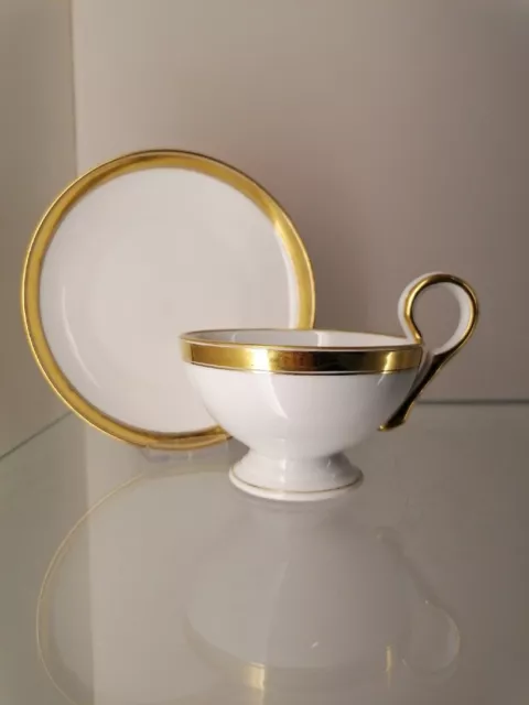 Große Art Deco Porzellan Tasse Ernst Wahliss Wien Vienna Handgemalt