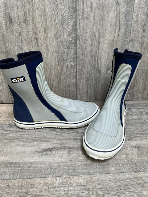 Gill Neoprene Waterproof Shoes for Water Sports Sailing Surfing Gray And Navy Gill Neoprene Waterproof Shoes for Water Sports Sailing Surfing Gray And Navy