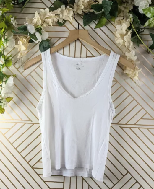 Y2K Brandy Melville White Lace Camisole Top Size M Satin Sexy Tank