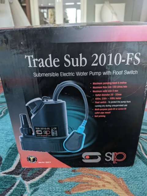 Submersible water pump with float switch Trade Sub 2010-FS, 150 L/Min