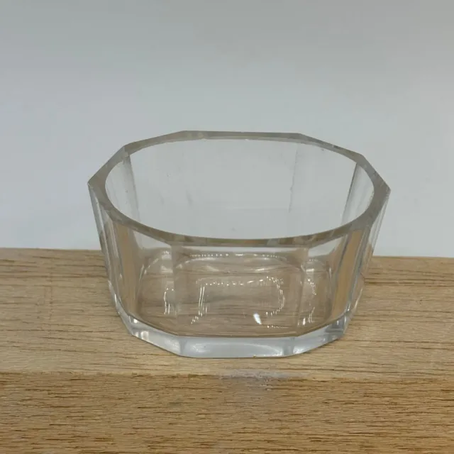 Vintage Moulded Glass Ten-Sided SALT CELLAR