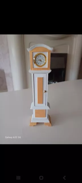 dolls house furniture 1/12 scale grandfather clock