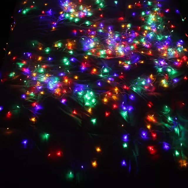 Waterproof LED Fairy String Curtain Net Mesh Lights Lighting Christmas Party 3