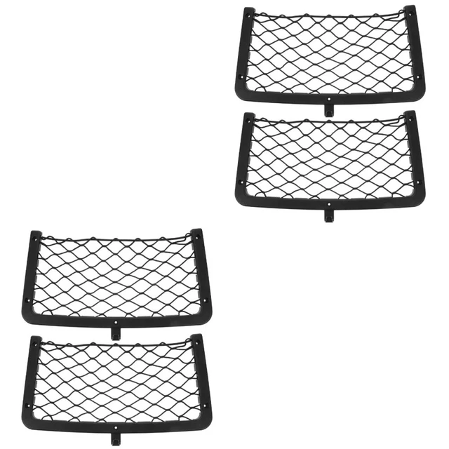 4 pcs voitures net nets de poche siège d'auto élastique filet de poche de poche