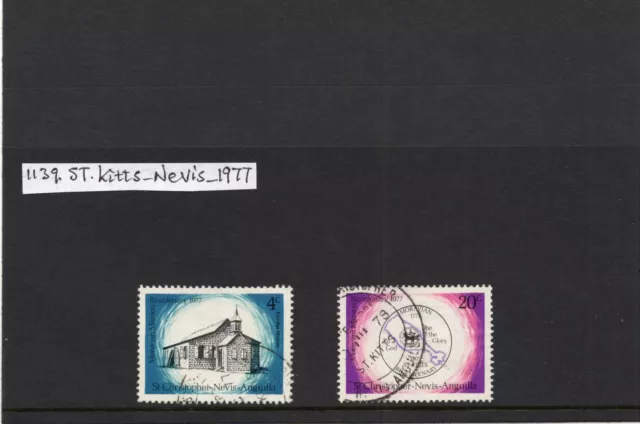 (1139) St Christopher/Nevis - 1977 The 200th Anniversary of Moravian Brotherh UH