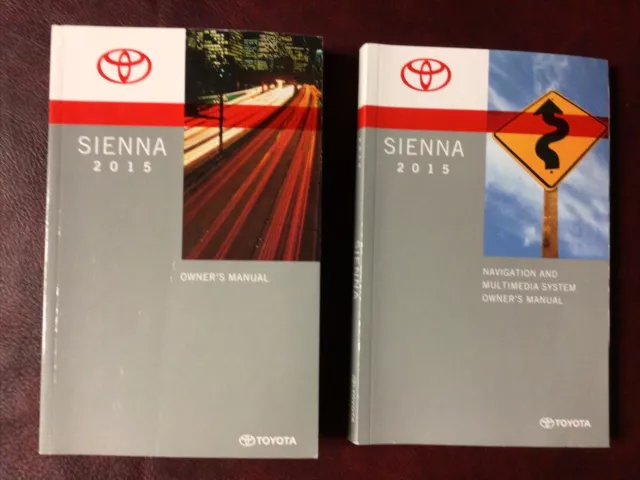 2015 15 Toyota Sienna Owners Manual Books Nav Guide All Models