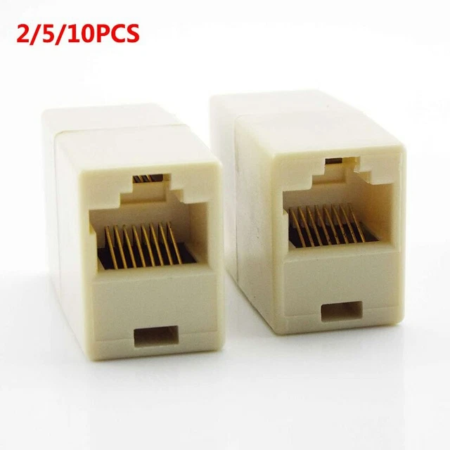 RJ45 NETWORK LAN Cat5e Cable Joiner Coupler Extender Connector