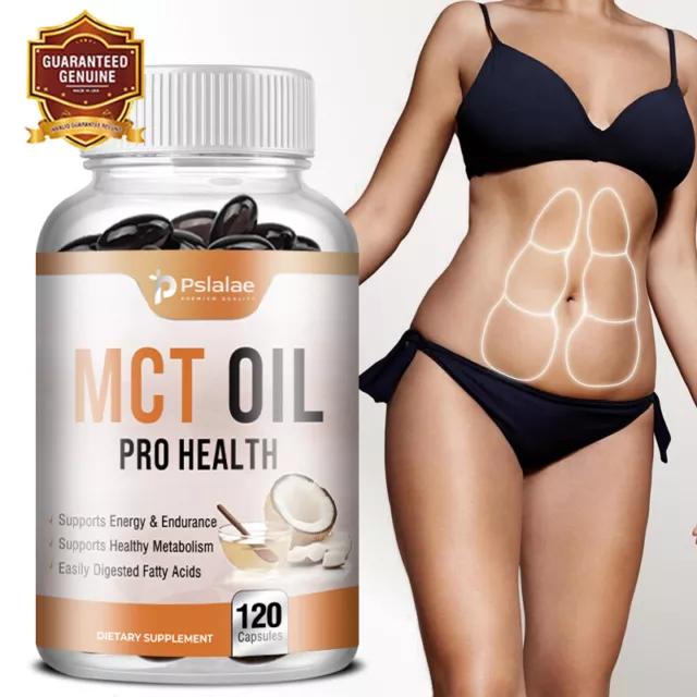 MCT Oil Capsules 5704mg - Weight Loss, Immune Support, Skin and Brain Health