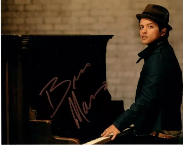 Bruno Mars signed autographed 8x10 photograph COA