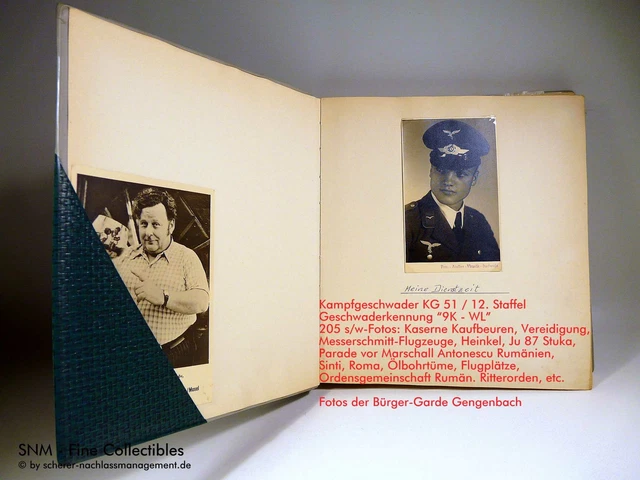 Fotoalbum LUFTWAFFE Kampfgeschwader 51 Rumänien Parade Marschall Antonescu
