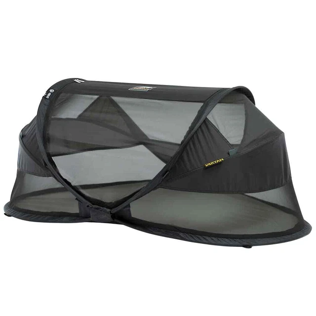 DERYAN Pop-up-Reisebett Baby Luxe mit Moskitonetz Schwarz DERYAN