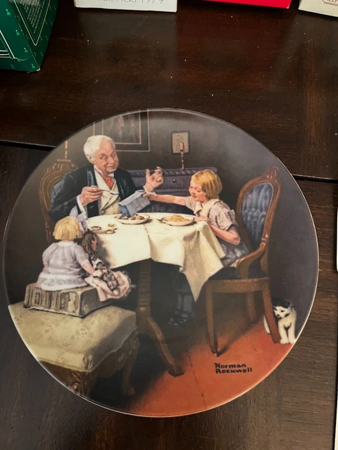 Norman Rockwell Vintage 1985 Collector Plate The Gourmet Limited Edition Knowles