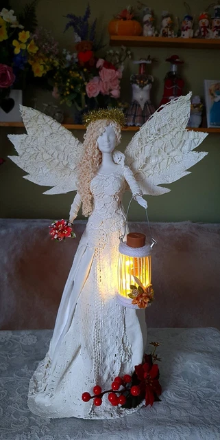 Angel ornaments handmade christmas figurines guardian angel fairy angel gift