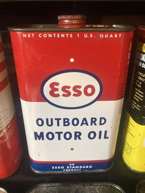 1950’s ESSO Outboard Motor / Marine Oil - 1 Quart Can