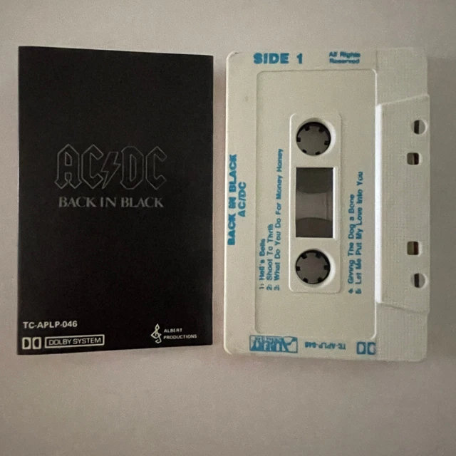 BACK IN BACK ~ AC/DC Cassette Tape 1980 EUR 25,38 - PicClick FR