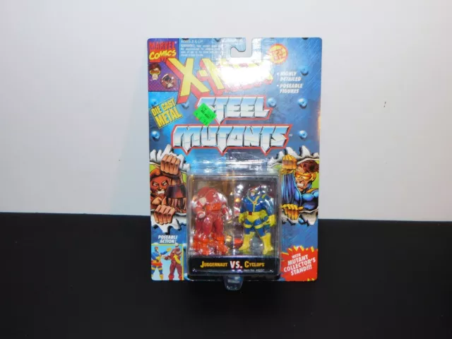 X-Men Steel Mutants Juggernaut Vs Cyclops Toy Biz 1994