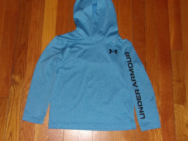 Under Armour Long Sleeve Blue Lightweight Hoodie Boys Size 5 Excellent Condition