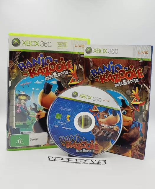 Banjo-Kazooie, Nuts & Bolts, Xbox 360 Game, Complete, w/Manual & Poster