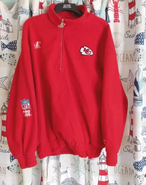 Vintage 90s Logo Athletic Color Splash Kansas City Chiefs Full Zip Jacket  Large
