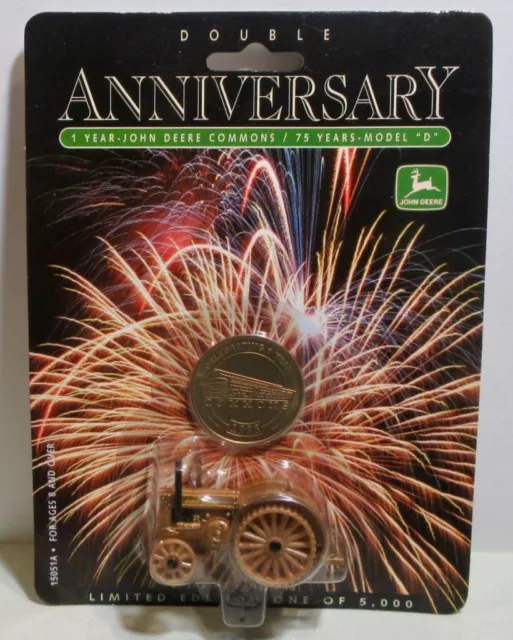 Vintage John Deere Double Anniversary Model D Tractor  And  John Deere Commons