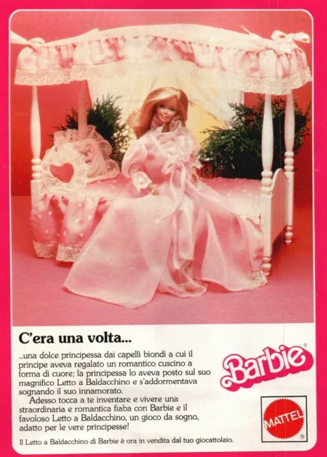 Lit Barbie lit à baldaquin vintage